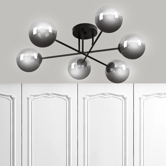 Emibig Emibig BRENDI 6B BL GRAFIT - Lámpara de techo moderna para una iluminación elegante