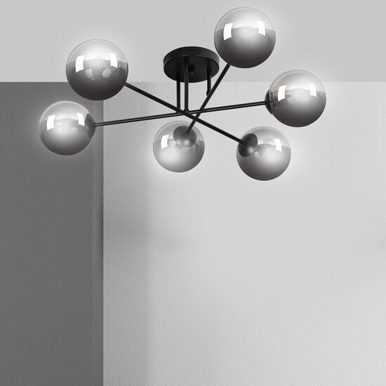Emibig Emibig BRENDI 6B BL GRAFIT - Moderne Deckenlampe für stilvolle Beleuchtung