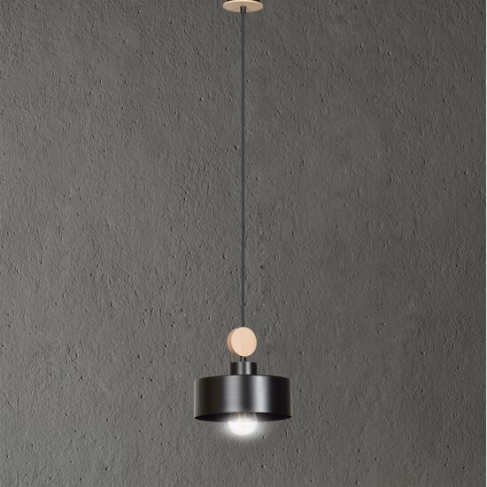 Emibig Emibig TUNISO 1 Zwart - Scandinavische Hanglamp voor een Stijlvolle Interieur