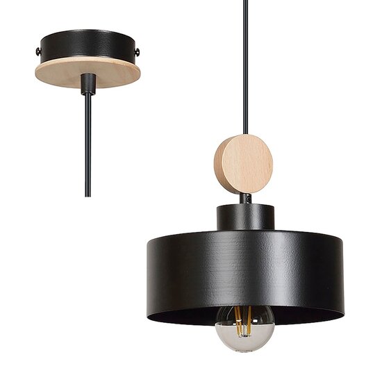 Emibig Emibig TUNISO 1 Black - Scandinavian Pendant Lamp for a Stylish Interior