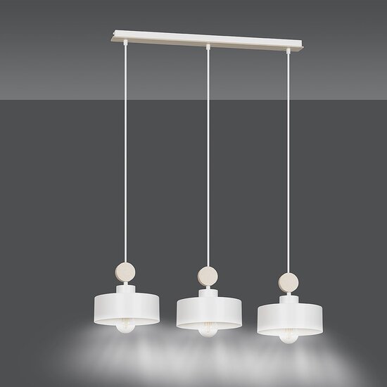 Emibig Emibig TUNISO 3 Lampe Suspendue Blanche - Design Scandinave pour Tous les Espaces