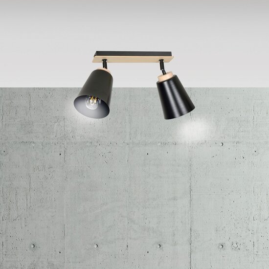 Emibig Emibig ATLAS 2 BLACK - Lampe de plafond scandinave pour tous les espaces