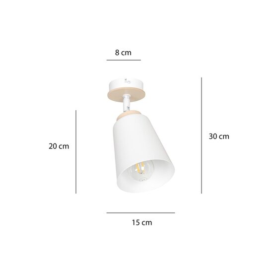 Emibig Emibig ATLAS 1 White Ceiling Lamp - Scandinavian Design for Any Space