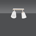 Emibig Emibig ATLAS 2 WHITE - Scandinavian ceiling lamp made of powder-coated steel