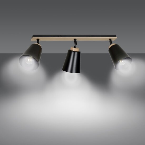 Emibig Emibig ATLAS 3 BLACK - Stilvolle Deckenlampe im skandinavischen Design