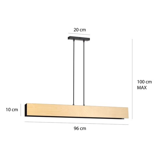 Emibig Emibig CARLO 4 Lampe Suspendue Noire - Design Scandinave pour Tous les Espaces