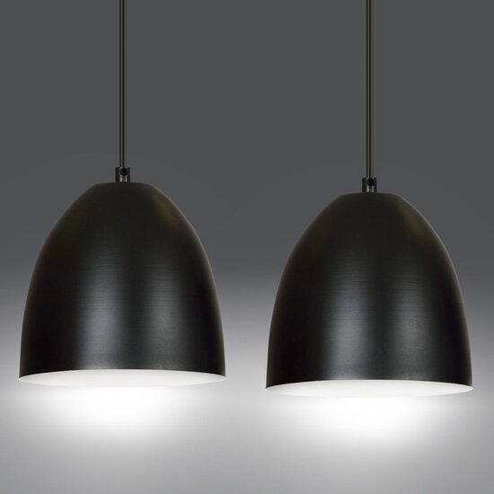 Emibig Emibig LENOX 2 Zwart/Wit - Moderne Hanglamp voor Elke Ruimte