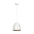 Emibig Emibig LENOX 1 Lampe Suspendue Blanche/Dorée - Design Moderne pour Tous les Espaces