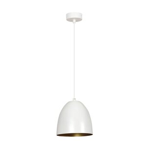 Emibig LENOX 1 Lampe Suspendue Blanche/Dorée