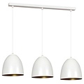 Emibig Emibig LENOX 3 Hanglamp Wit/Goud - Modern Design voor Elke Ruimte