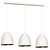 Emibig Emibig LENOX 3 Pendant Lamp White/Gold