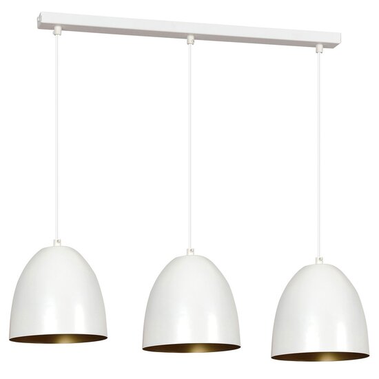 Emibig Emibig LENOX 3 Hanglamp Wit/Goud - Modern Design voor Elke Ruimte