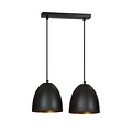 Emibig Emibig LENOX 2 Noir / Or - Lampe Suspendue Moderne pour Intérieurs Élégants