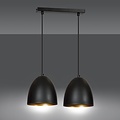 Emibig Emibig LENOX 2 Black / Gold - Modern Pendant Lamp for Stylish Interiors