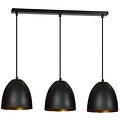 Emibig Emibig LENOX 3 Noir/Doré - Suspension Moderne pour une Ambiance Élégante