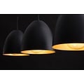 Emibig Emibig LENOX 3 Black/Gold - Modern Pendant Lamp for a Stylish Atmosphere