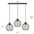 Emibig Emibig BARBADO 3 BLACK - Elegant Japandi pendant lamp