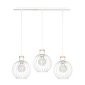 Emibig Emibig BARBADO 3 WHITE - Elegante Japandi hanglamp