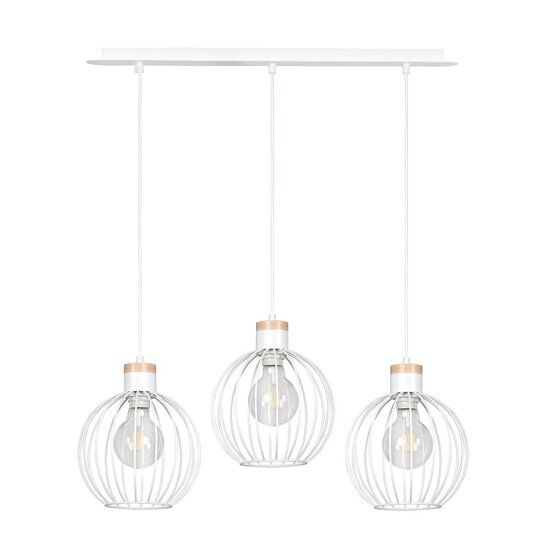 Emibig Emibig BARBADO 3 WHITE - Élégante lampe suspendue Japandi