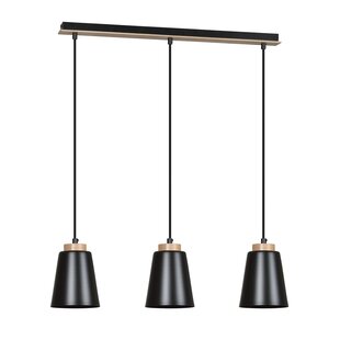Emibig Bolero 3 Lampe Suspendue Noire