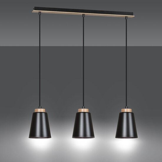 Emibig Emibig Bolero 3 Zwarte Hanglamp - Scandinavisch Design voor Jouw Interieur