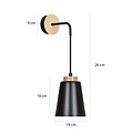 Emibig Emibig BOLERO K1 BLACK - Stijlvolle wandlamp voor elke ruimte