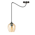 Emibig Emibig LEVEL 1 BL MIODOWY Hanglamp - Modern design met amberkleurige lampenkap