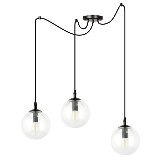 Emibig Emibig GIGI 3 BL Transparent - Lampe Suspendue Moderne pour Tout Espace