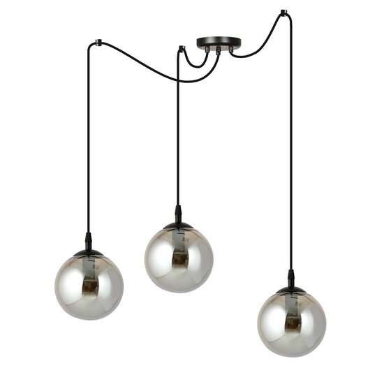Emibig Emibig GIGI 3 BL GRAFIT - Modern pendant lamp made of powder-coated steel