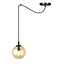 Emibig Emibig GIGI 1 lampe suspendue - Design moderne avec abat-jour en verre ambre