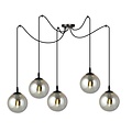 Emibig Emibig GIGI 5 BL GRAFIT - Moderne hanglamp met stijl