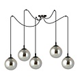 Emibig Emibig GIGI 5 BL GRAFIT - Moderne hanglamp met stijl