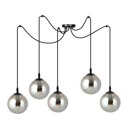 Emibig Emibig GIGI 5 BL GRAPHITE - Modern pendant lamp with style
