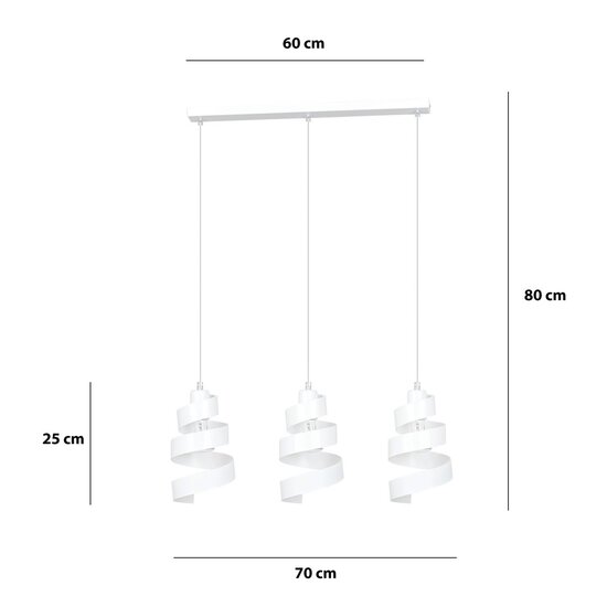 Emibig Emibig SAGA 3 White Pendant Lamp - Modern Design for Any Space