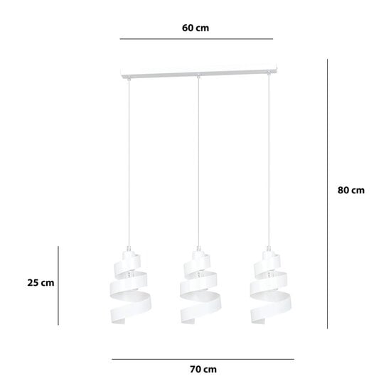 Emibig Emibig SAGA 3 Witte Hanglamp - Modern Design voor Elke Ruimte