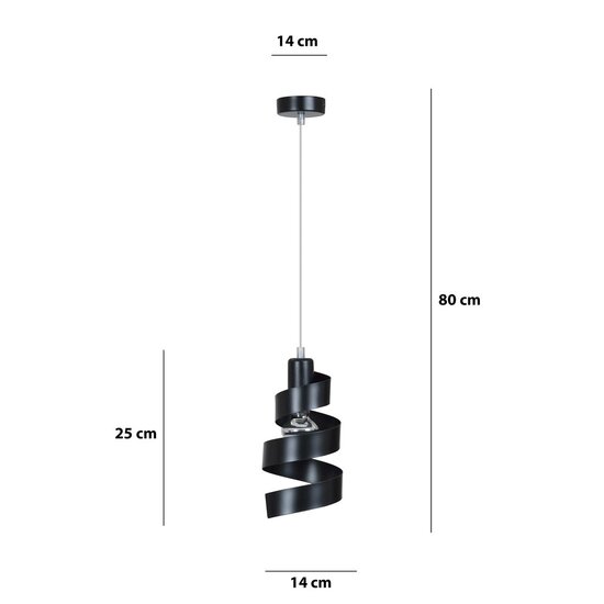 Emibig Emibig SAGA 1 Black Pendant Lamp - Modern Design for Any Space