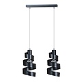 Emibig Emibig SAGA 2 BLACK - Modern pendant lamp made of powder coated steel