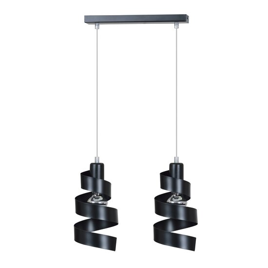 Emibig Emibig SAGA 2 BLACK - Modern pendant lamp made of powder coated steel
