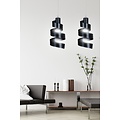 Emibig Emibig SAGA 2 BLACK - Lampe suspendue moderne en acier revêtu de poudre