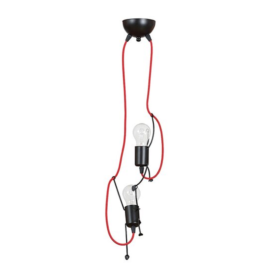 Emibig Emibig BOBI 2 BLACK - Lampe suspendue moderne en acier revêtu de poudre