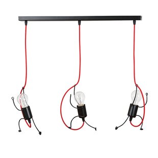 Emibig BOBI 3 Lampe Suspendue Noire