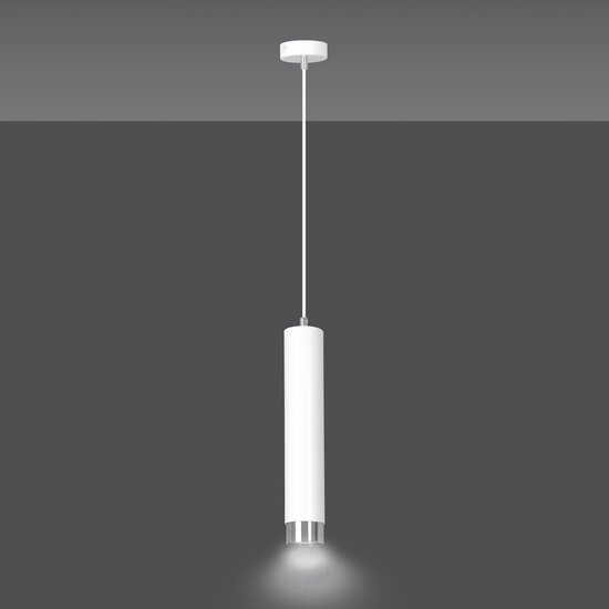 Emibig Emibig KIBO 1 WH/CHROME - Lámpara colgante moderna para un ambiente elegante