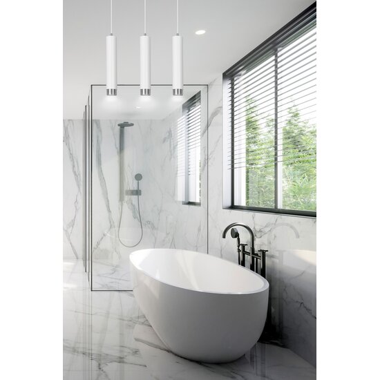 Emibig Emibig KIBO 3 WH/CHROME - Moderne Pendelleuchte für stilvolle Räume