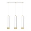 Emibig Emibig KIBO 3 WH/GOLD - Moderne Pendelleuchte für stilvolle Räume