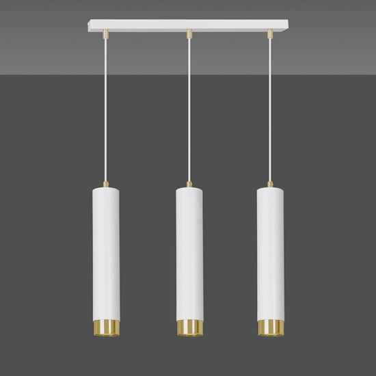 Emibig Emibig KIBO 3 WH/GOLD - Moderne Hanglamp met Elegante Afwerking
