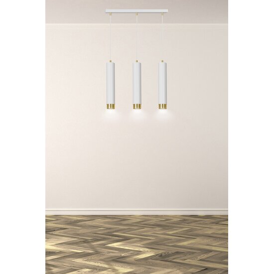 Emibig Emibig KIBO 3 WH/GOLD - Moderne Pendelleuchte für stilvolle Räume