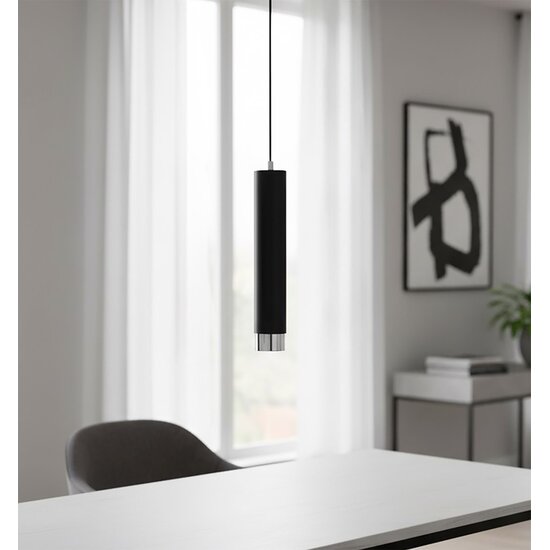 Emibig Emibig KIBO 1 Pendant Lamp - Modern design in black and chrome