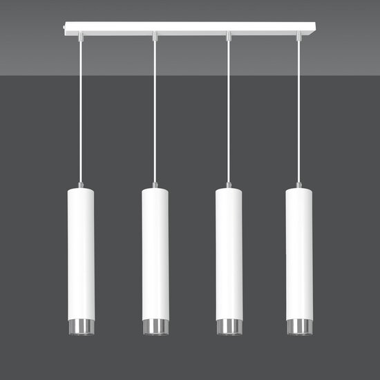 Emibig Emibig KIBO 4 WH/CHROME - Moderne hanglamp voor elke ruimte
