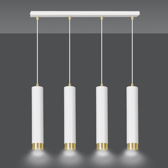 Emibig Emibig KIBO 4 WH/GOLD - Modern pendant lamp for stylish lighting