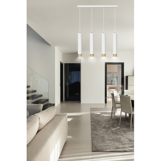 Emibig Emibig KIBO 4 WH/GOLD - Modern pendant lamp for stylish lighting